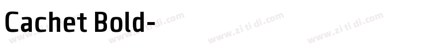 Cachet Bold字体转换